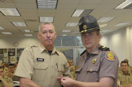 Recruit Gary Akins, Flag Detail (1 of 1)